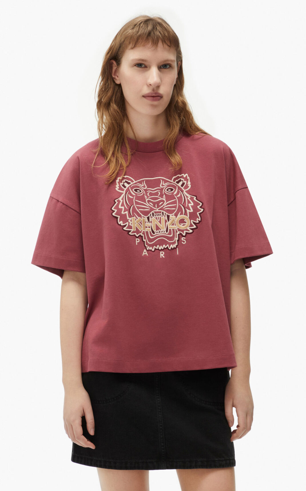 Kenzo Tiger boxy T-shirts Dame - Sort DK-605951